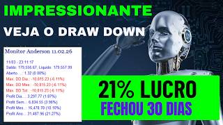 VEJA COMO OS ROBOS FOREX LUCRARAM 21% EM 30 DIAS