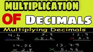 Multiplication of Decimals || Tricks to multiply Decimals with Decimals & non Decimals || #shorts