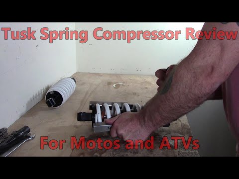 Tusk Spring Compressor Review.  For motos and ATVs shocks.