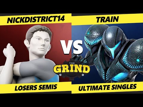 The Grind 219 Losers Semis - TRAIN (Dark Samus) Vs. NickDistrict14 (Wii Fit Trainer) Smash Ultimate