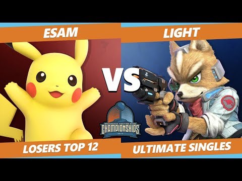 DHATL 2019 SSBU Singles - PG | ESAM (Pikachu) Vs. Rogue | Light (Fox) Smash Tournament Losers Top 12