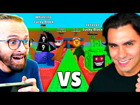 BATTLE OF LUCKY BLOCK VS LUAN CLASH WAR in STEAL A BRAINROT