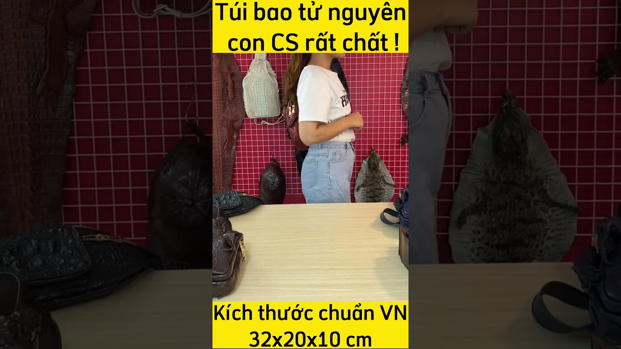 Túi đeo ngực [CÁ SẤU NGUYÊN CON ĐẨY ĐỦ CHÂN TAY VÀ ĐẦU]