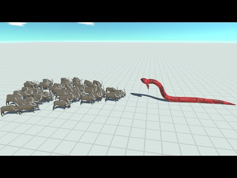 50x WATER BUFFALO vs EVERY UNIT - Animal Revolt Battle Simulator