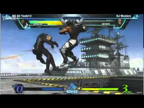 UMVC3 EVO2012 MC GC Yoshi13 vs DJ Masters