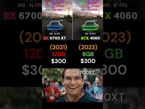 ⚡ RX 6700 XT vs RTX 4060 – AMD Still Winning? 🔥#shorts