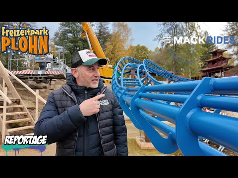 This will be the new launch water roller coaster in Germany - Plohn construction site