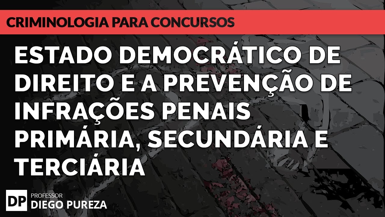 Estado Democrático de Direito e a Prevenção de infrações penais PRIMÁRIA, SECUNDÁRIA e TERCIÁRIA