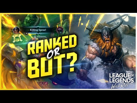 Check this out Is this Ranked or Bot Match!? Olaf ｜OLAF Gameplay｜Wild Rift｜Season 1 ｜Ranked