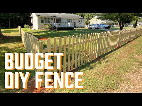 How to build a picket fence.