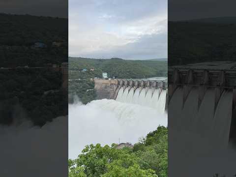 Srisailam Dam view 8 Gates opened | #srisailamdam #srisailam #dam #nature #waterfall #peace #travel