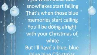 Blue Christmas lyrics Glee Cast