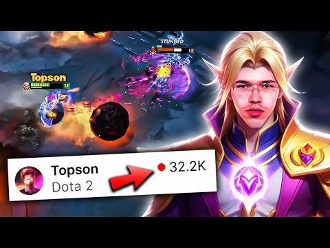 Why this might be Topson's MOST WATCHED INVOKER GAME in ranked ever!