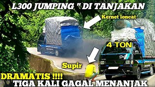 Download lagu Sangat Dramatis !!! Tiga kali gagal menanjak || l300 muatan 4 ton jumping'ditanjakan#viral mp3