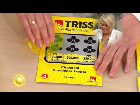 Ann-Kristin från Klässbol skrapar triss - Nyhetsmorgon (TV4)