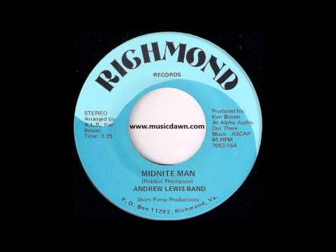 Andrew Lewis Band - Midnite Man [Richmond Records] '1977 Modern Soul 45 Video