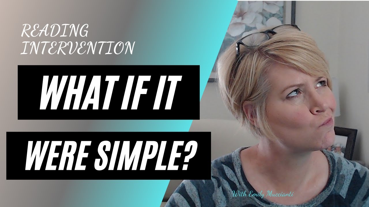 Reading Intervention -What if it were simple?