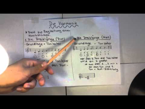 Grundlagen der Harmonik - Begleitung von Musikstücken