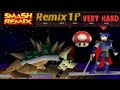 Smash Remix Classic Mode Remix 1P Gameplay With Giant Marth VERY HARD