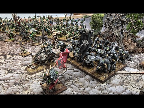 Orc and Goblin Tribes vs Empire of Man - Warhammer The Old World Battle Report