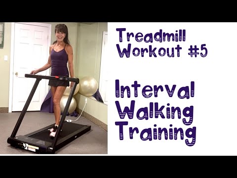 Treadmill walking IWT workout! INTERVAL Training - burn calories move young
