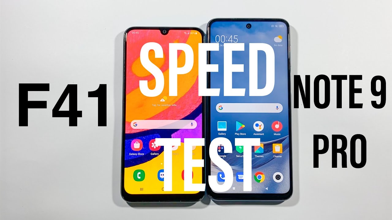 Samsung F41 vs Xiaomi Redmi Note 9 Pro Comparison Speed Test