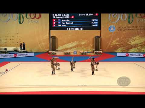 Azerbaijan (AZE) - 2018 Rhythmic Worlds, Sofia (BUL) - Qualifications 3 Balls + 2 Ropes