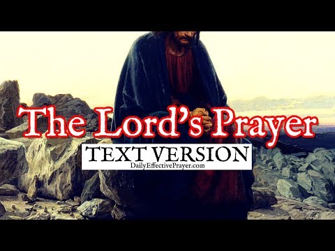 The Lord's Prayer (Text Version - No Sound) Video