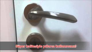 Doğanlar fulya inox rozetli kapı kolu (www.hirdavatfirsati.com)