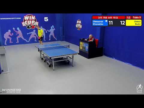 15:00 Хорошко Александр  1-3 Родин Алексей   стол 5  ЮГ-4  29.07.22