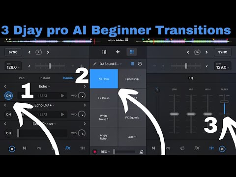 3 Djay pro AI Beginner Transitions