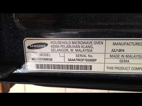 Samsung Microwave ME21H706MQS runs by itself with the door close