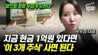 지금 현금 1억원 있다면 '이 3개 주식' 사면 된다 (곽유정 대표)