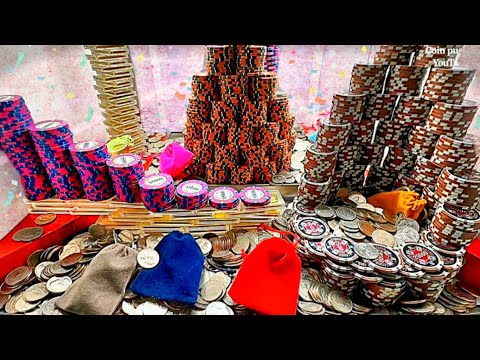 10 Quarter challenge high limit coin pusher