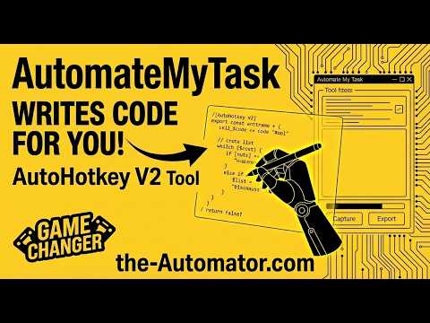 🚀 AutoHotkey V2 Tool That Writes Code FOR YOU! (Game Changer)