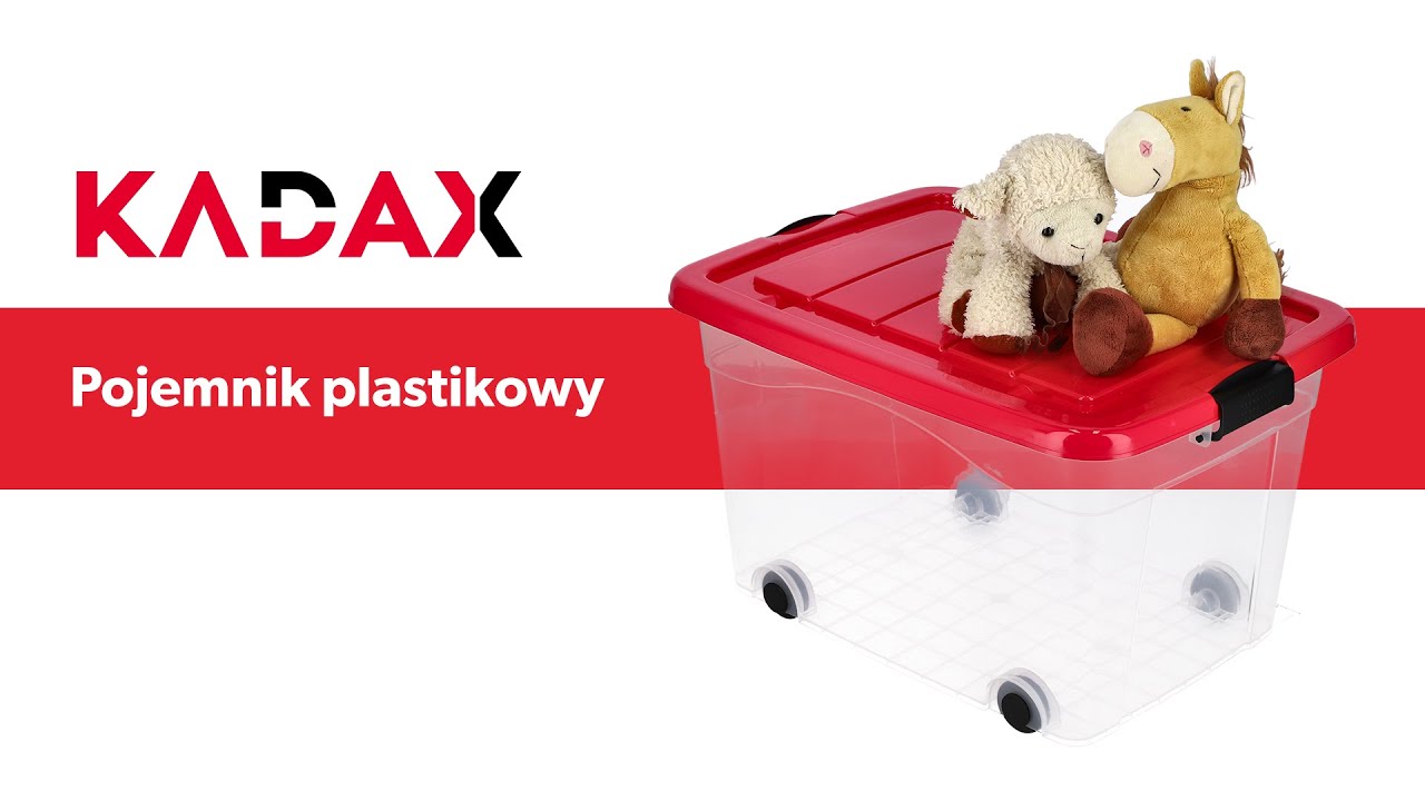 Plastikowy pojemnik na kółkach KADAX