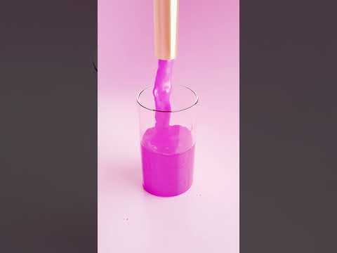 Pink Liquid Simulation Filling Glass #FluidSim #Loop #blender3d