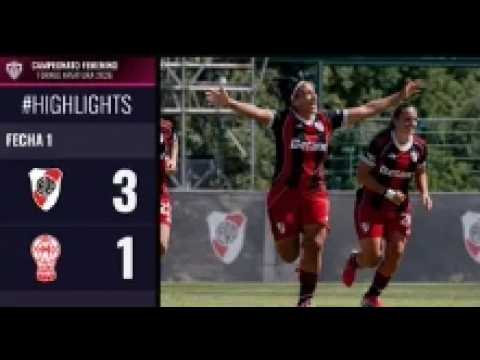 River 3-1 Huracan. Fecha 1. Primera División Femenina