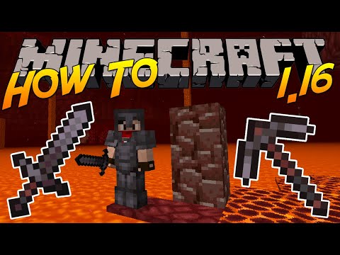 Minecraft 1.16 | How To: Craft Netherite Armour & Tools [Most Powerful]