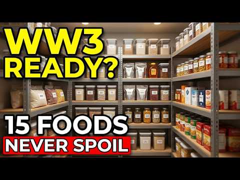 15 Foods That NEVER Expire for WW3 | Allergy-Safe Prepper Stockpile Guide