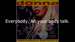 Donna Summer - Body Talk LYRICS SHM &quot;Mistaken Identity&quot; 1991