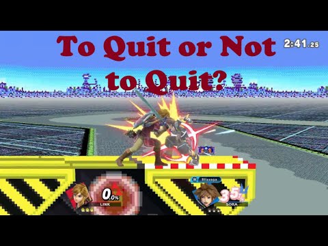THIS IS WHAT QUITTING LOOKS LIKE - Link VS Sora - SSBU Online