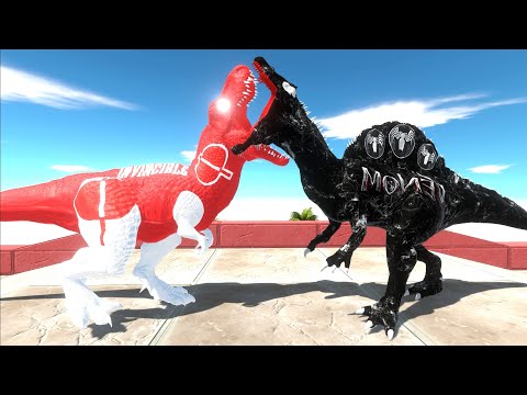 OMNI MAN T REX ISLAND DEATH RUN - Animal Revolt Battle Simulator