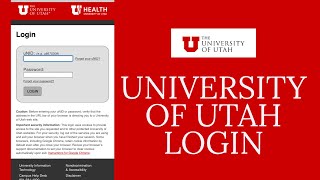 How to Login University of Utah Account 2021 utah.edu Login