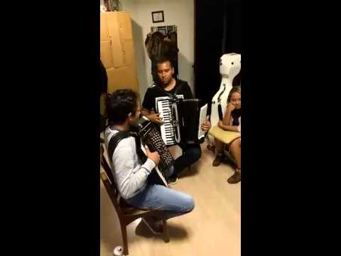 Meninão e Cosme Vieira no Camarim