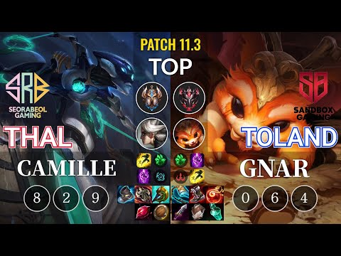 SRB Thal Camille vs SB.A TolanD Gnar Top - KR Patch 11.3