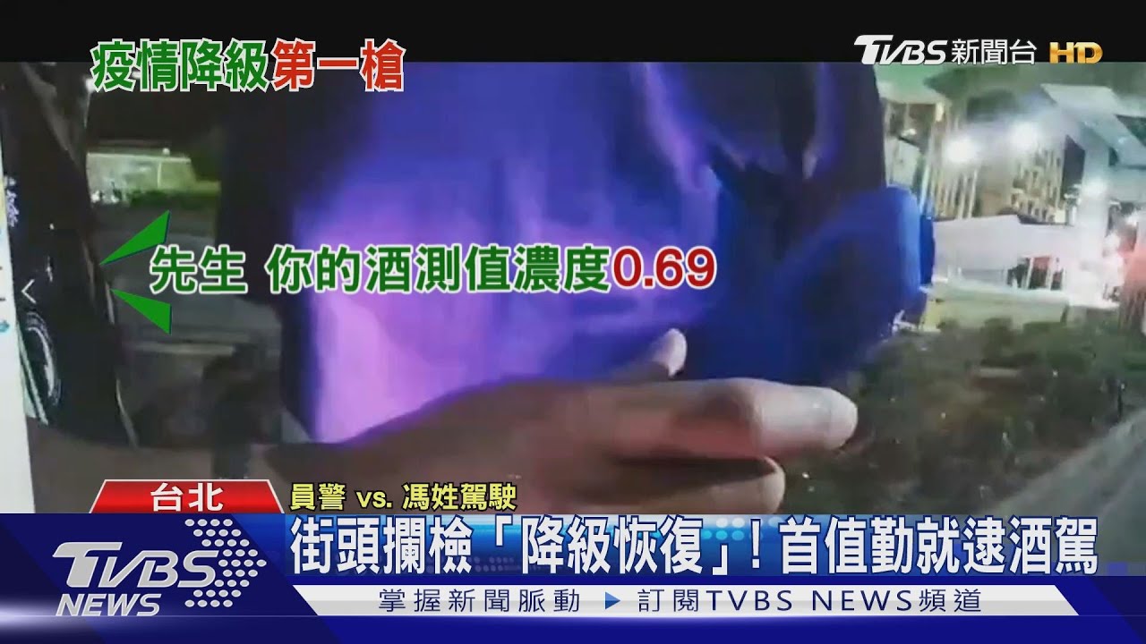 街頭攔檢「降級恢復」! 首值勤就逮酒駕 駕駛辯宿醉
