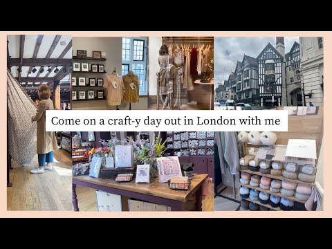 Come on a crafty day out in London with me | Fabric shopping, sewing, and an exciting knitting event