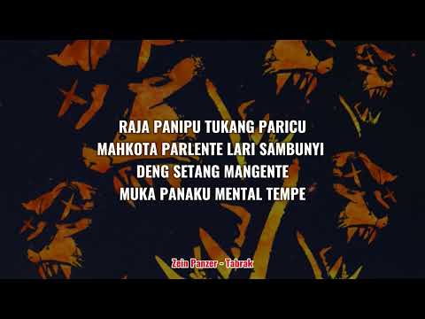 ZEIN PANZER - TABRAK (Lirik Video)
