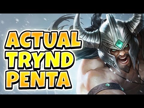EASY AP TRYNDAMERE PENTAKILL! (NOT CLICKBAIT THIS TIME LOL) - League of Legends Full Gameplay
